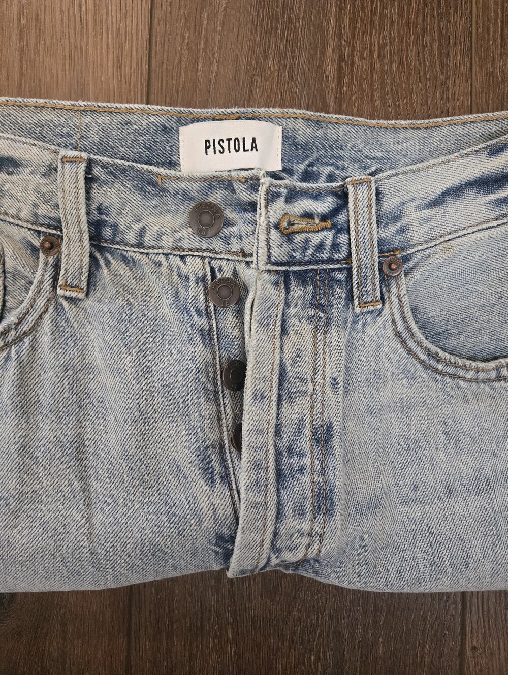 Pistola Women's Light Wash Straight Leg Jeans, Size 26